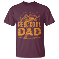 Reel Cool Dad T Shirt Funny Fishing Fisherman Fathers Day