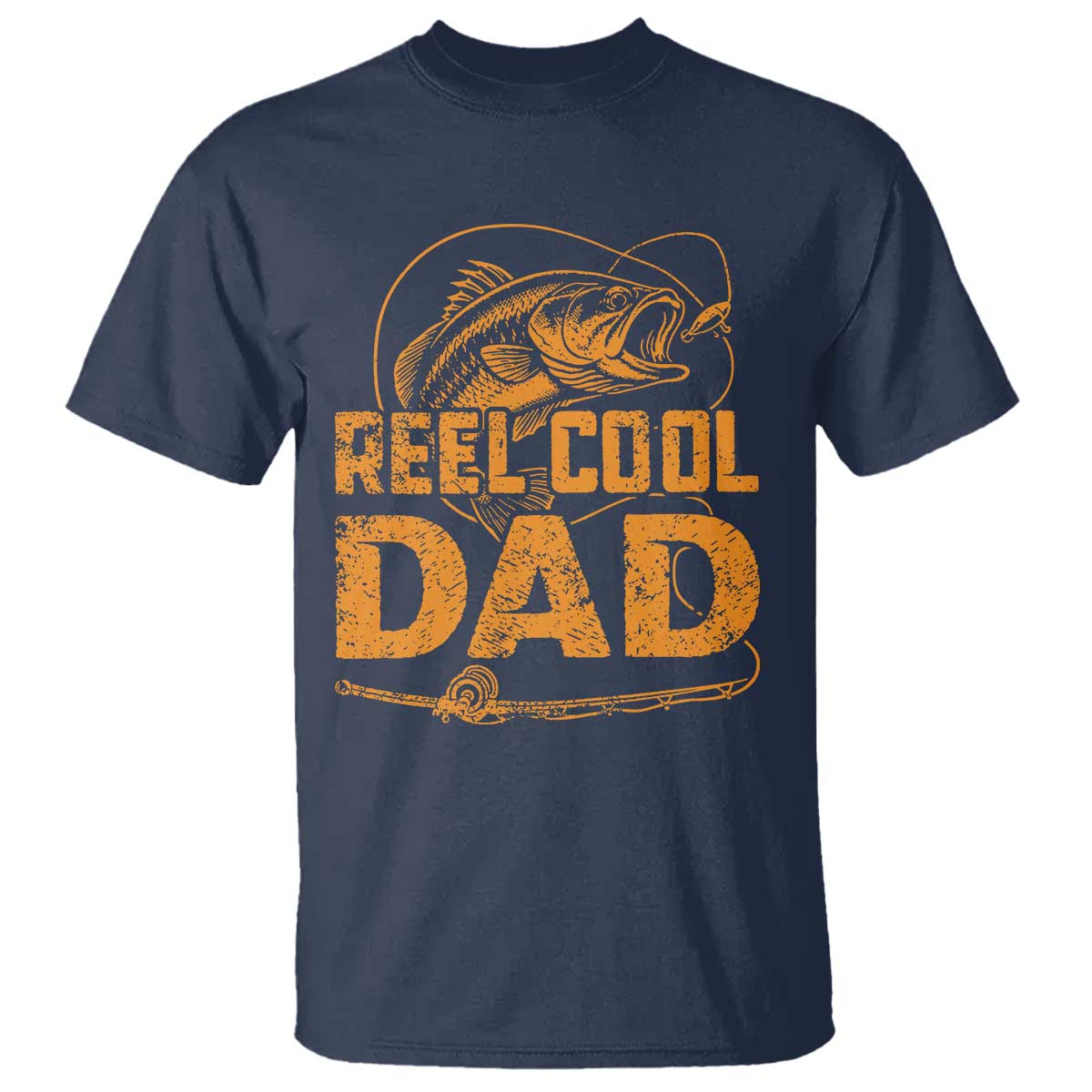 Reel Cool Dad T Shirt Funny Fishing Fisherman Fathers Day