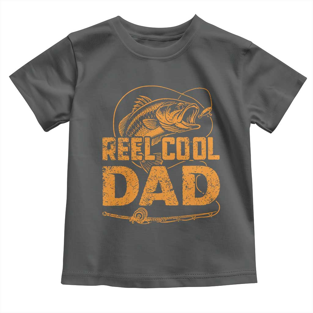 Reel Cool Dad Toddler T Shirt Funny Fishing Fisherman Fathers Day