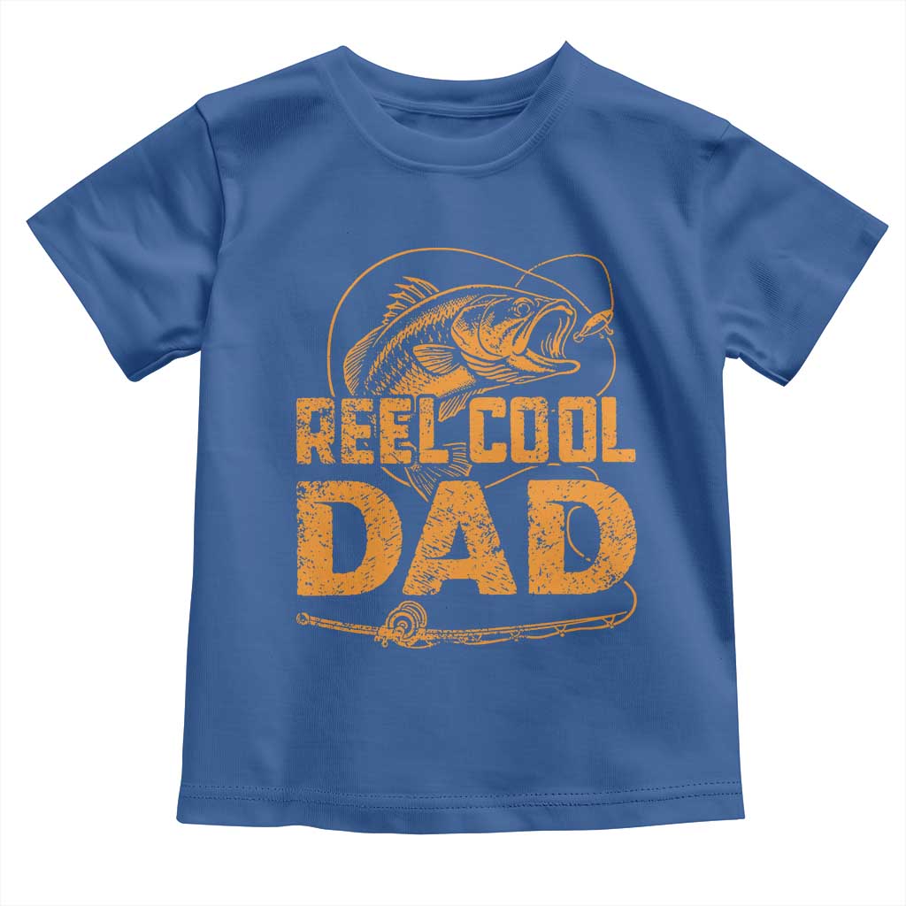 Reel Cool Dad Toddler T Shirt Funny Fishing Fisherman Fathers Day