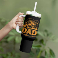 Reel Cool Dad Tumbler With Handle Funny Fishing Fisherman Fathers Day