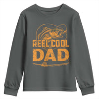 Reel Cool Dad Youth Sweatshirt Funny Fishing Fisherman Fathers Day