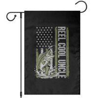 Uncle Fishing Garden Flag Reel Cool Uncle Fisherman US Flag
