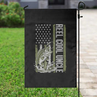 Uncle Fishing Garden Flag Reel Cool Uncle Fisherman US Flag
