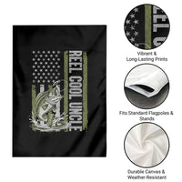 Uncle Fishing Garden Flag Reel Cool Uncle Fisherman US Flag