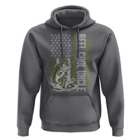 Uncle Fishing Hoodie Reel Cool Uncle Fisherman US Flag