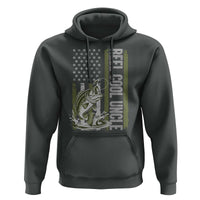 Uncle Fishing Hoodie Reel Cool Uncle Fisherman US Flag
