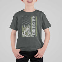 Uncle Fishing T Shirt For Kid Reel Cool Uncle Fisherman US Flag