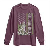 Uncle Fishing Long Sleeve Shirt Reel Cool Uncle Fisherman US Flag