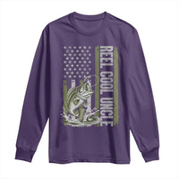 Uncle Fishing Long Sleeve Shirt Reel Cool Uncle Fisherman US Flag
