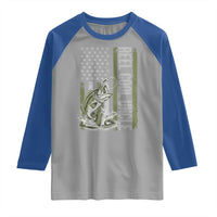 Uncle Fishing Raglan Shirt Reel Cool Uncle Fisherman US Flag