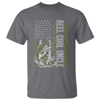 Uncle Fishing T Shirt Reel Cool Uncle Fisherman US Flag