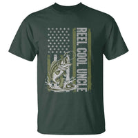 Uncle Fishing T Shirt Reel Cool Uncle Fisherman US Flag