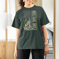 Uncle Fishing T Shirt For Women Reel Cool Uncle Fisherman US Flag