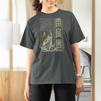 Uncle Fishing T Shirt For Women Reel Cool Uncle Fisherman US Flag