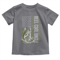 Uncle Fishing Toddler T Shirt Reel Cool Uncle Fisherman US Flag