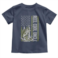 Uncle Fishing Toddler T Shirt Reel Cool Uncle Fisherman US Flag