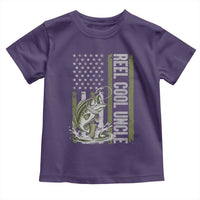 Uncle Fishing Toddler T Shirt Reel Cool Uncle Fisherman US Flag