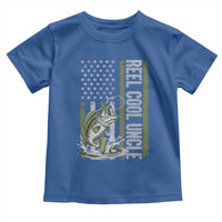 Uncle Fishing Toddler T Shirt Reel Cool Uncle Fisherman US Flag