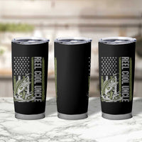 Uncle Fishing Tumbler Cup Reel Cool Uncle Fisherman US Flag