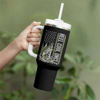 Uncle Fishing Tumbler With Handle Reel Cool Uncle Fisherman US Flag