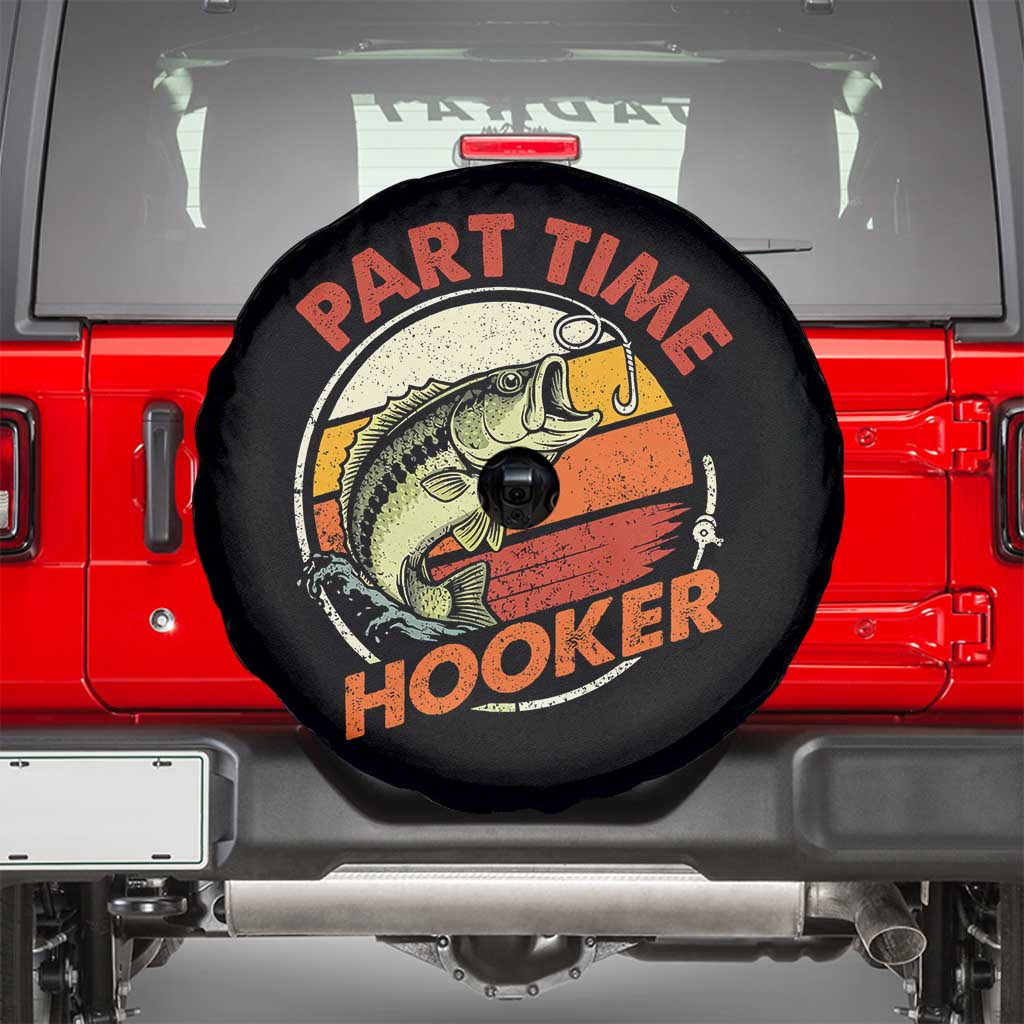Part Time Hooker Spare Tire Cover Retro Funny Fishing