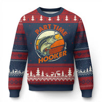Part Time Hooker Ugly Christmas Sweater Retro Funny Fishing
