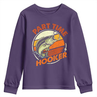 Part Time Hooker Youth Sweatshirt Retro Funny Fishing