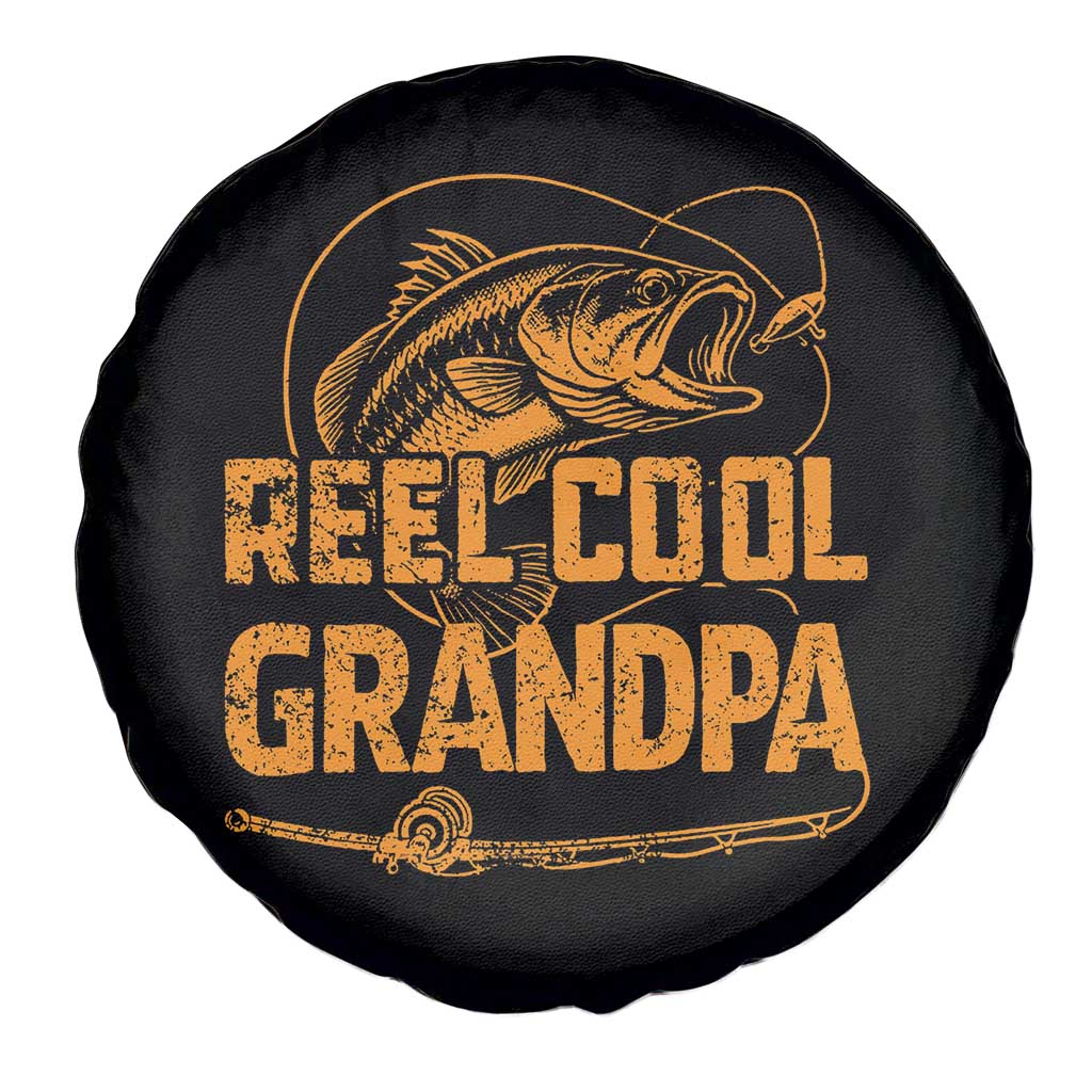 Reel Cool Grandpa Spare Tire Cover Funny Fishing Fisherman Fathers Day