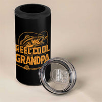 Reel Cool Grandpa 4 in 1 Can Cooler Tumbler Funny Fishing Fisherman Fathers Day