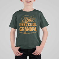 Reel Cool Grandpa T Shirt For Kid Funny Fishing Fisherman Fathers Day