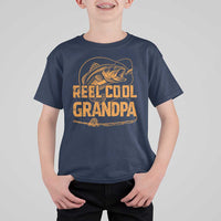Reel Cool Grandpa T Shirt For Kid Funny Fishing Fisherman Fathers Day