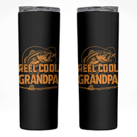 Reel Cool Grandpa Skinny Tumbler Funny Fishing Fisherman Fathers Day