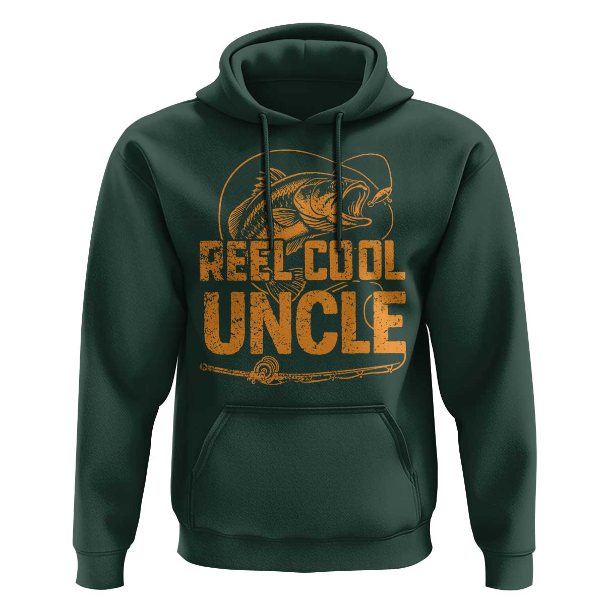 Reel Cool Uncle Hoodie Funny Fishing Fisherman Fathers Day