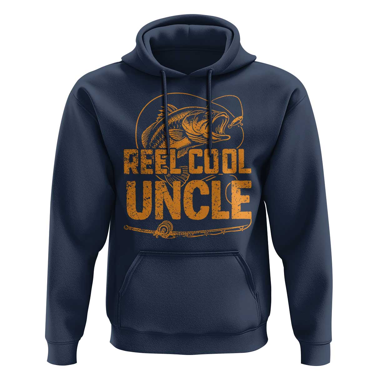 Reel Cool Uncle Hoodie Funny Fishing Fisherman Fathers Day