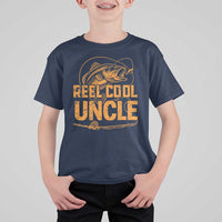 Reel Cool Uncle T Shirt For Kid Funny Fishing Fisherman Fathers Day