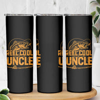 Reel Cool Uncle Skinny Tumbler Funny Fishing Fisherman Fathers Day
