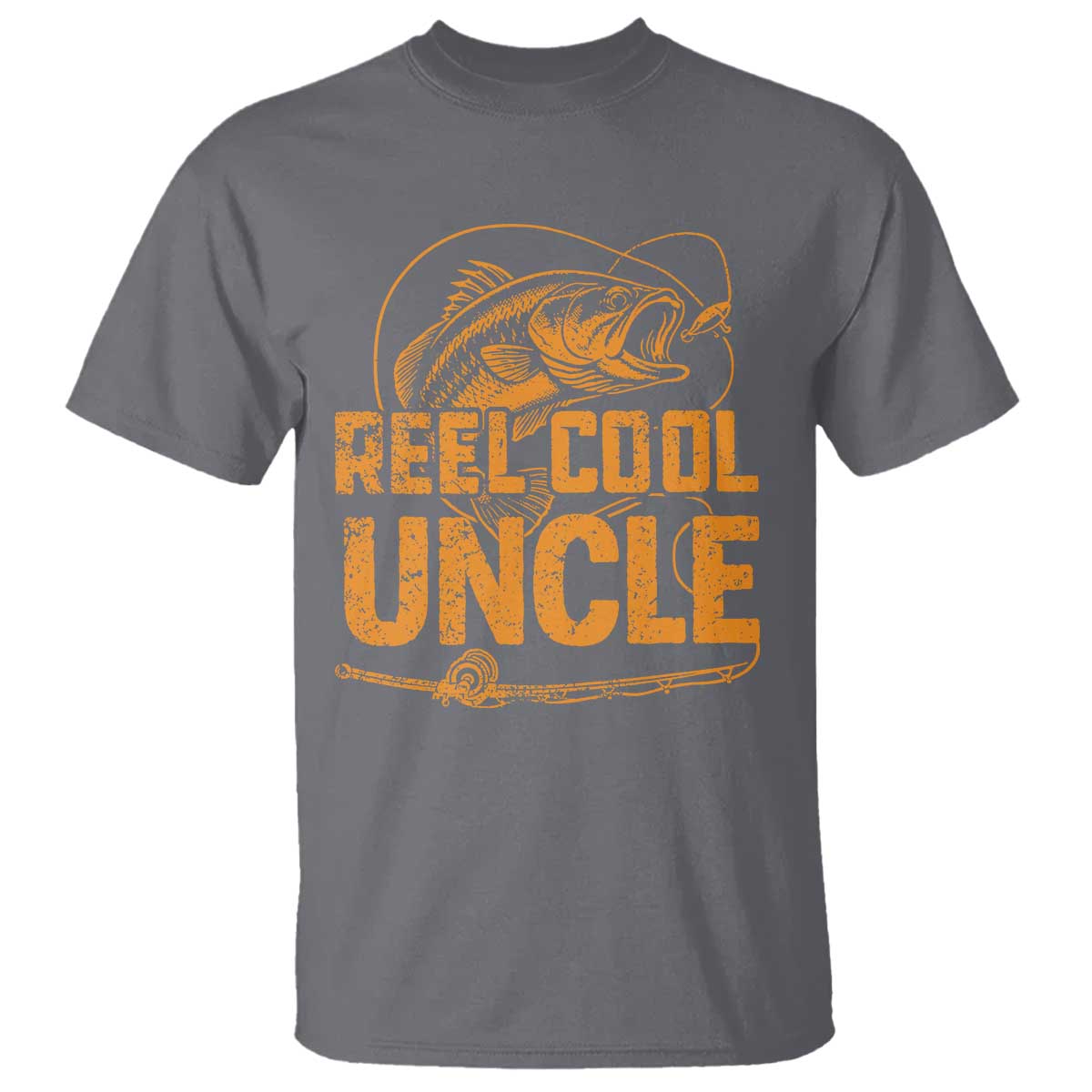 Reel Cool Uncle T Shirt Funny Fishing Fisherman Fathers Day