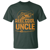 Reel Cool Uncle T Shirt Funny Fishing Fisherman Fathers Day