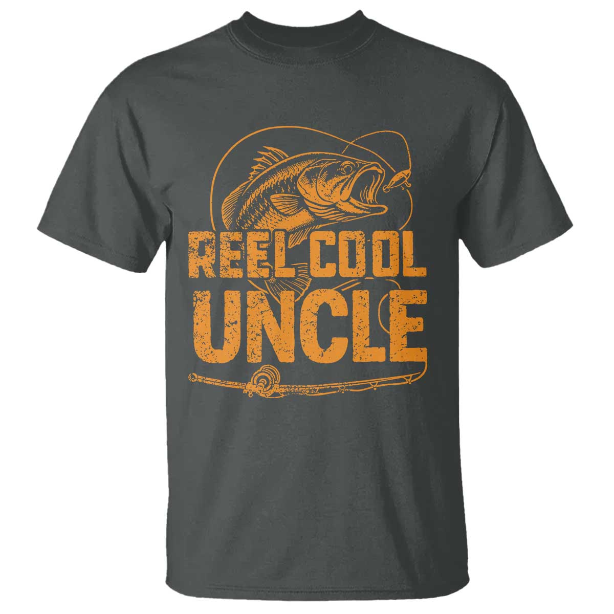 Reel Cool Uncle T Shirt Funny Fishing Fisherman Fathers Day