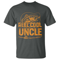 Reel Cool Uncle T Shirt Funny Fishing Fisherman Fathers Day