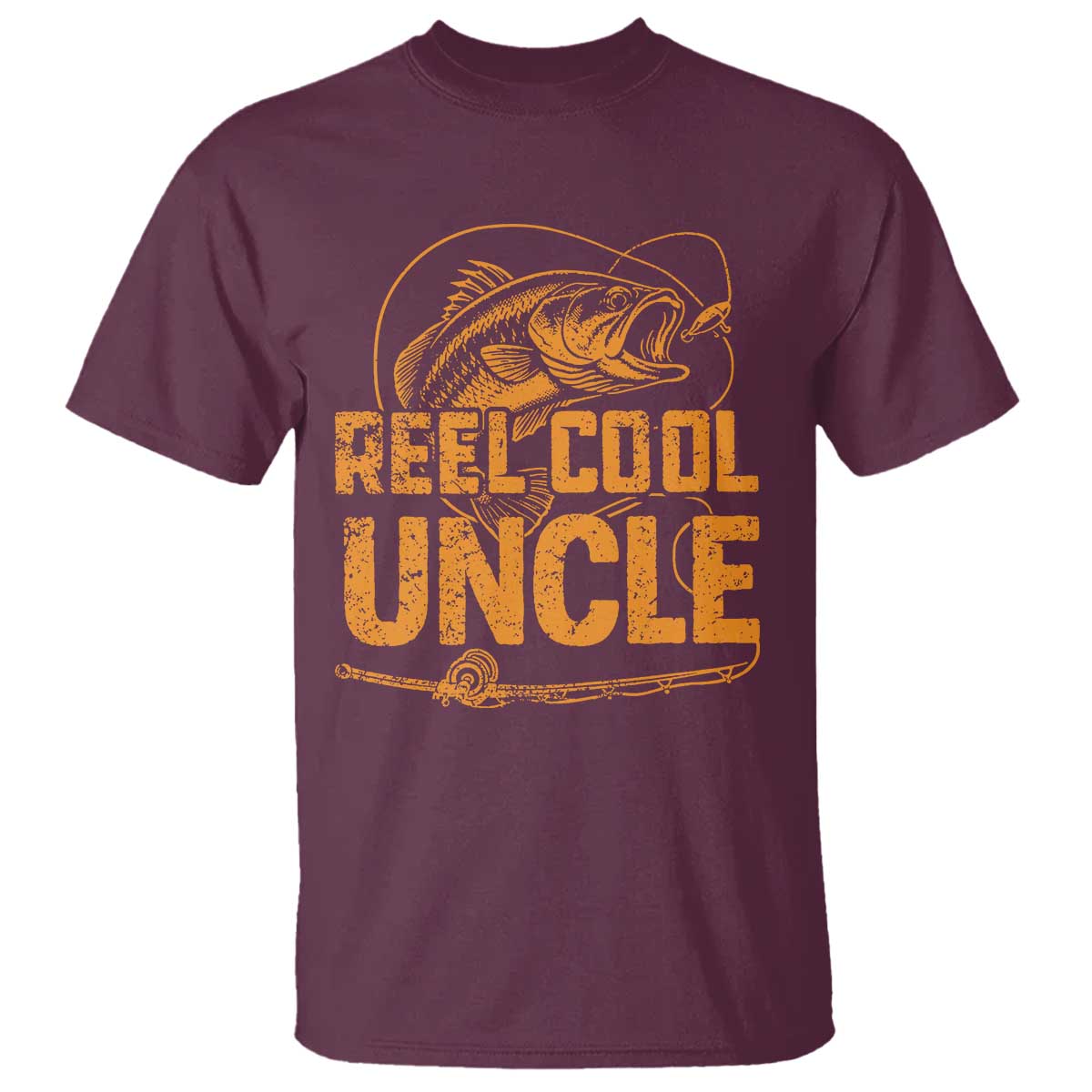 Reel Cool Uncle T Shirt Funny Fishing Fisherman Fathers Day