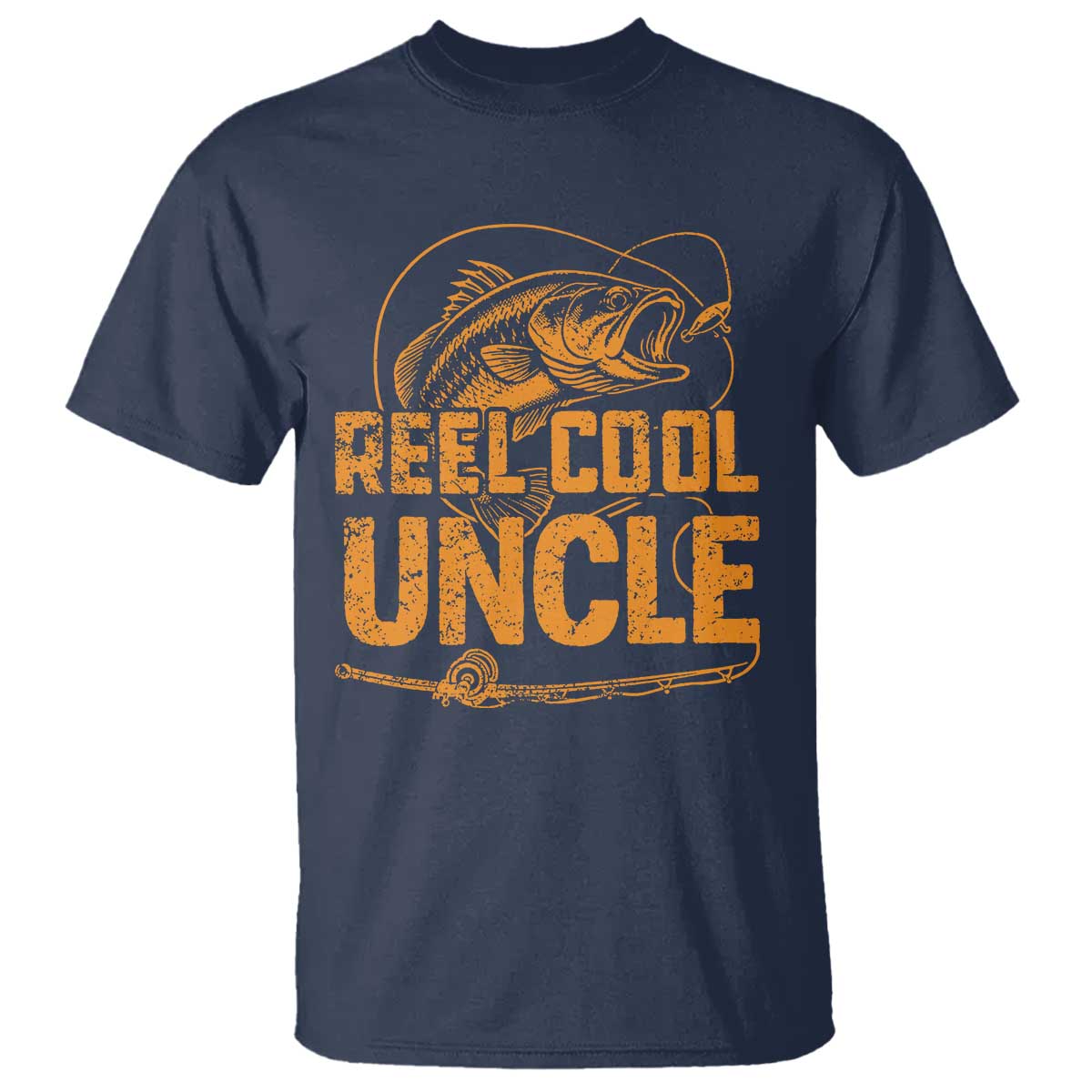 Reel Cool Uncle T Shirt Funny Fishing Fisherman Fathers Day