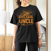 Reel Cool Uncle T Shirt For Women Funny Fishing Fisherman Fathers Day