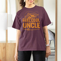 Reel Cool Uncle T Shirt For Women Funny Fishing Fisherman Fathers Day