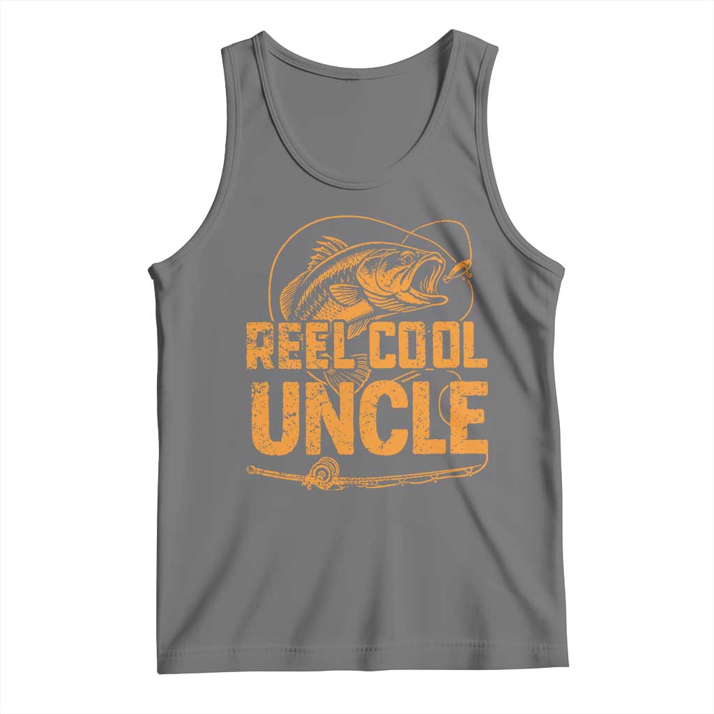 Reel Cool Uncle Tank Top Funny Fishing Fisherman Fathers Day