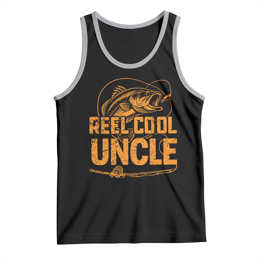 Reel Cool Uncle Tank Top Funny Fishing Fisherman Fathers Day