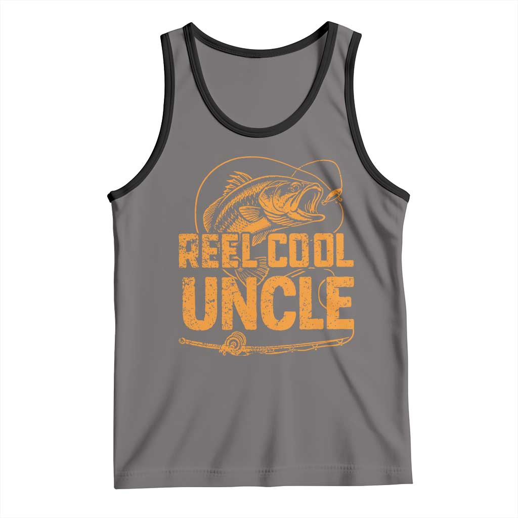 Reel Cool Uncle Tank Top Funny Fishing Fisherman Fathers Day
