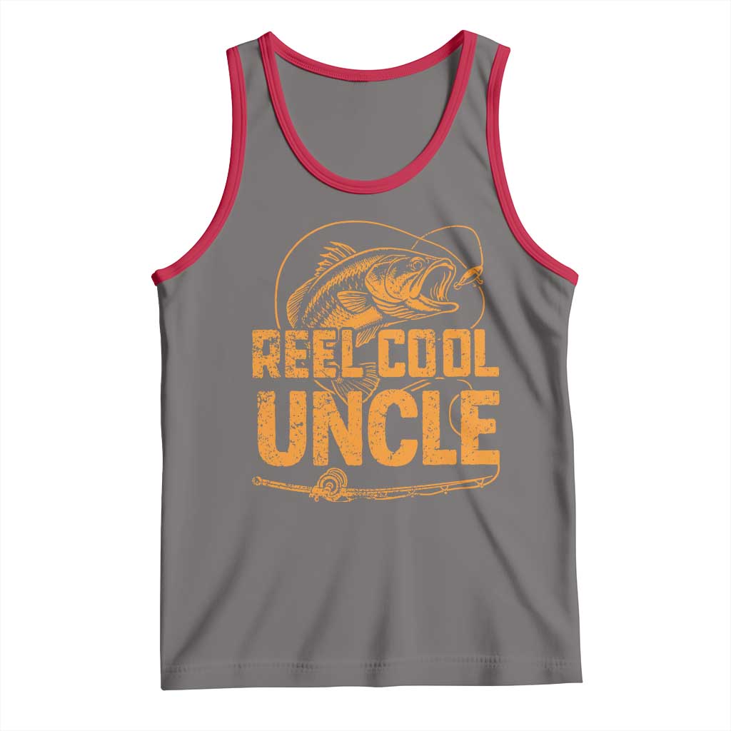Reel Cool Uncle Tank Top Funny Fishing Fisherman Fathers Day