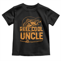Reel Cool Uncle Toddler T Shirt Funny Fishing Fisherman Fathers Day